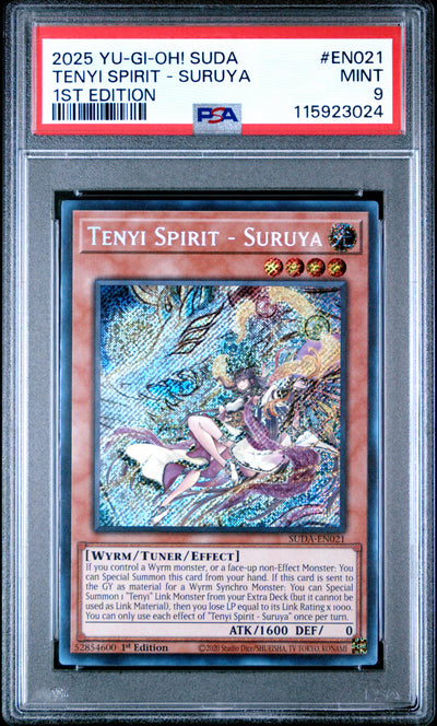 Yu Gi Oh! Suda Supreme Darkness En021 Tenyi Spirit   Suruya 1St Edition PSA 9 MINT Cert #115923024