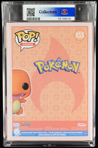 Funko Pop! PSA Graded Pokemon: Charmander PSA Graded 10 GEM MINT Vinyl Figure #455