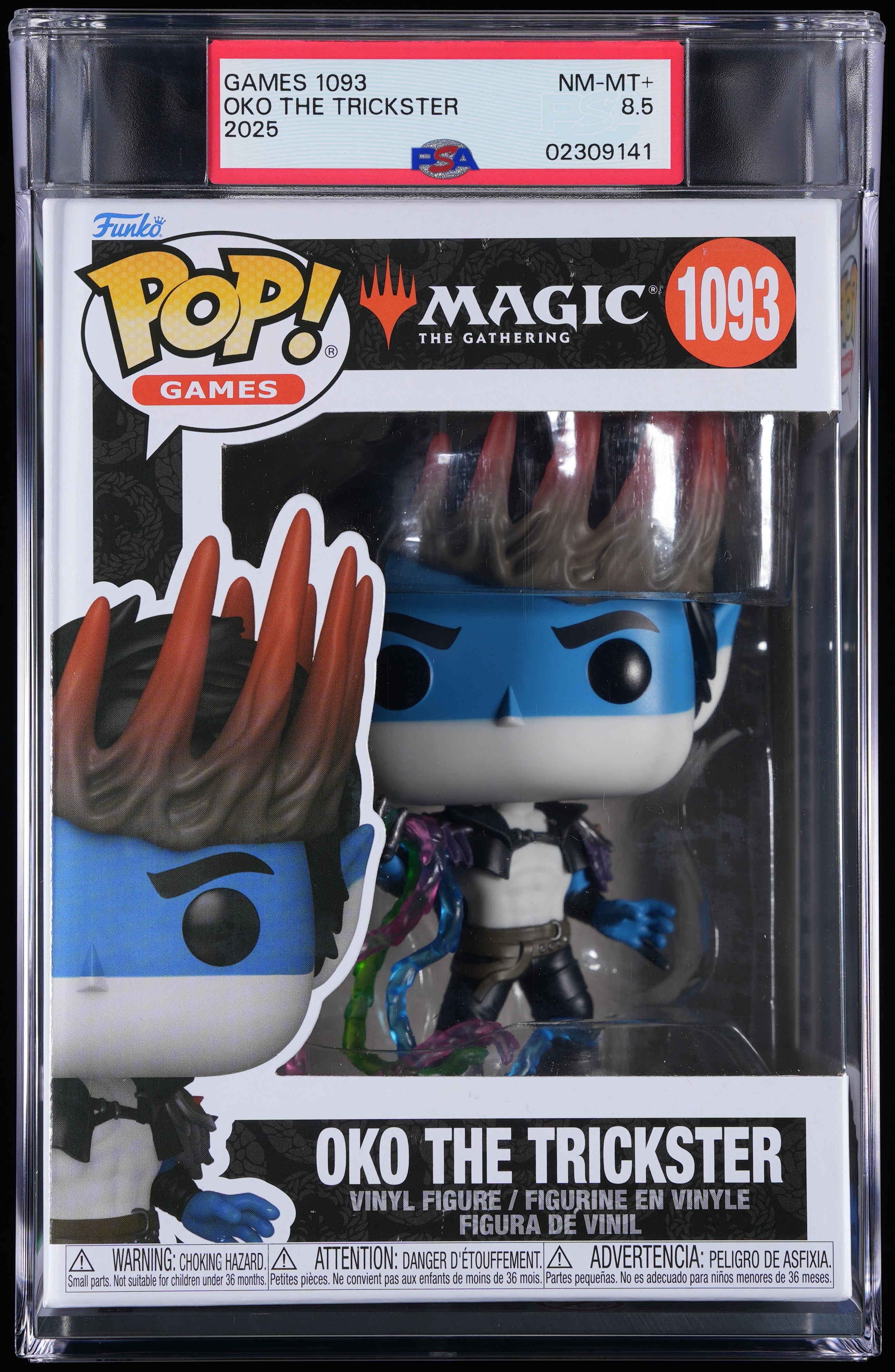 Funko Pop! PSA Graded Magic The Gathering: Oko The Trickster PSA Graded 8.5 NM-MT+ Vinyl Figure #1093 Cert #02309141