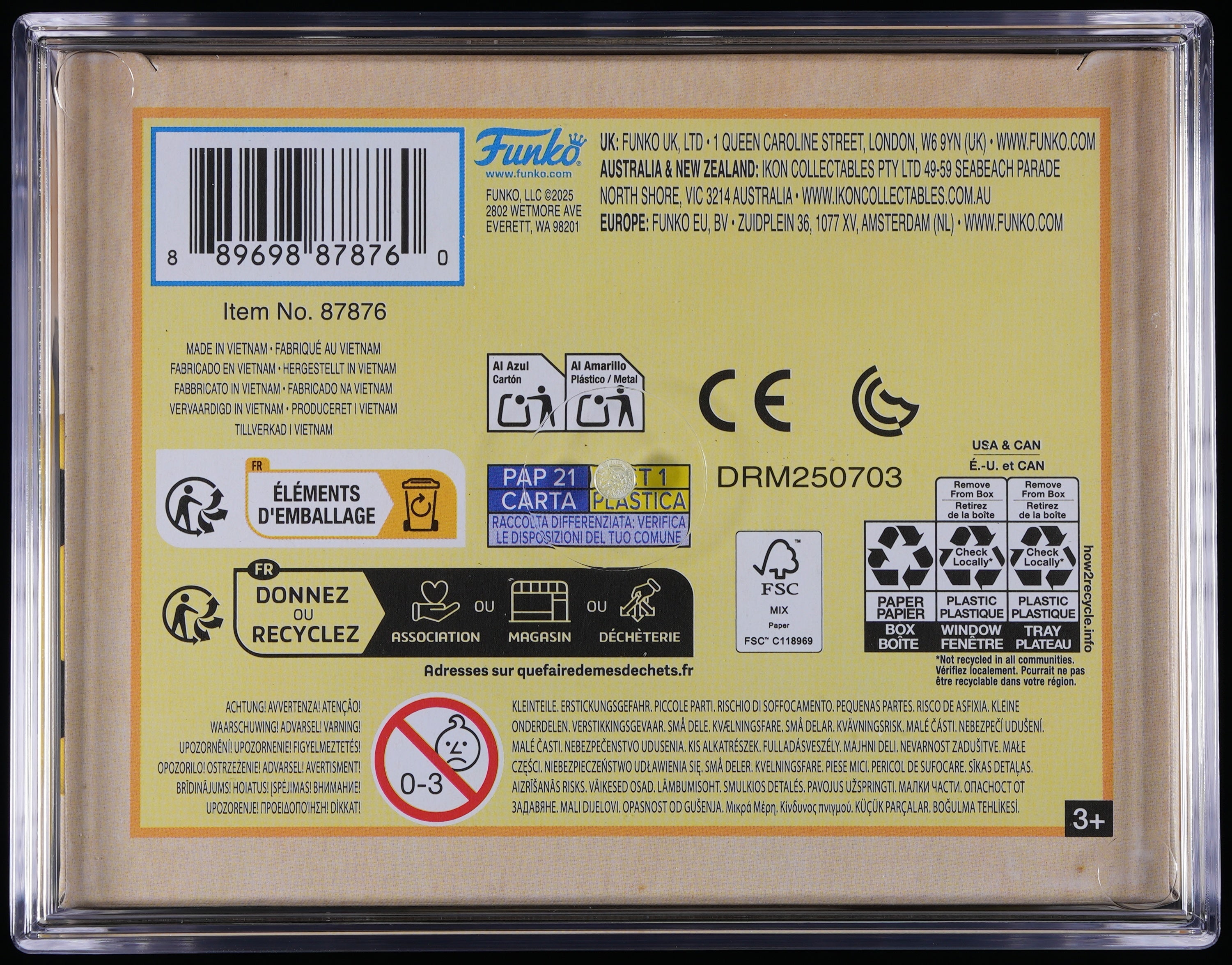 Funko Pop! PSA Graded Pokemon: Pikachu PSA Graded 9 MINT Vinyl Figure #353 Cert #02211358