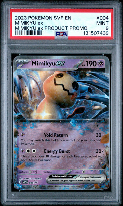 Pokemon Svp En Sv Black Star Promo 004 Mimikyu Ex Mimikyu Ex Sealed Product Promo PSA 9 MINT Cert #131507439