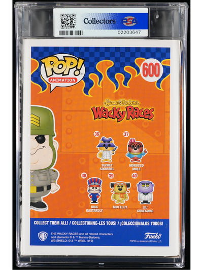 Funko Pop! Wacky Races: Sergeant Blast PSA Graded Vinyl Figure #600 Cert #02203647