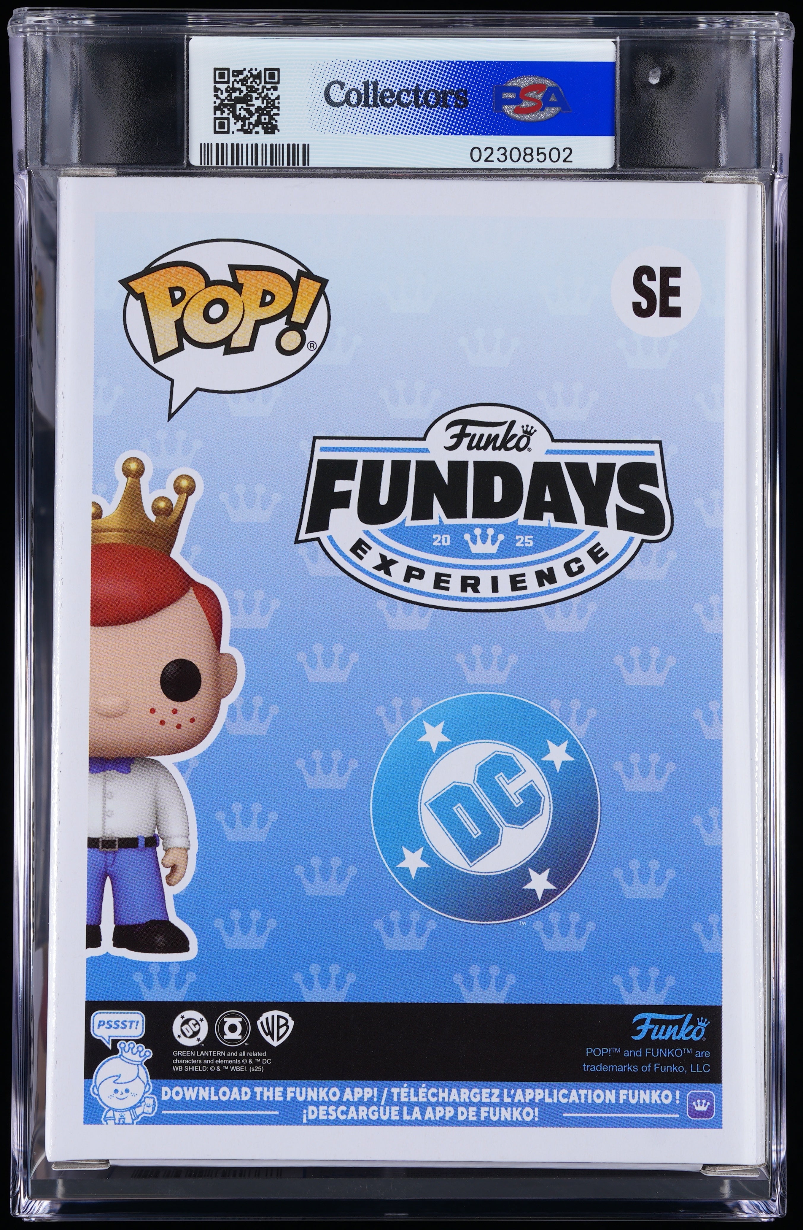 Funko Pop! PSA Graded DC Comics: Freddy as Blue Lantern (2025 Fundays) PSA Graded 8.5 NM-MT+ Vinyl Figure #SE Cert #02308502