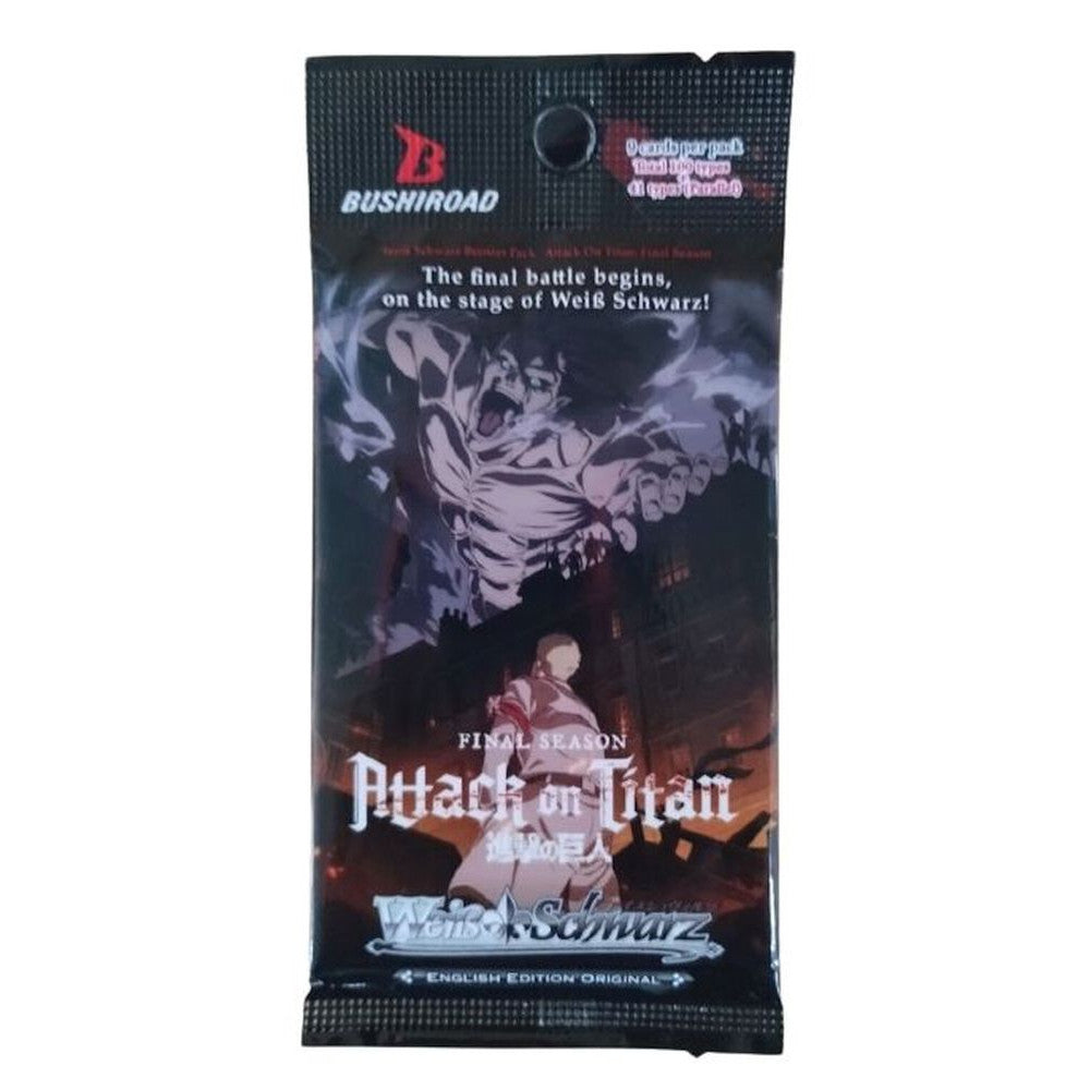Weiss Schwarz: Attack On Titan Final Season Booster Pack (9 Cards)