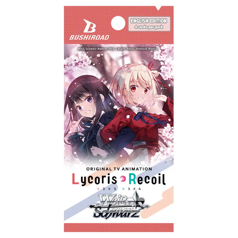 Weiss Schwarz: Lycoris Recoil Premium Booster Pack (4 Cards)