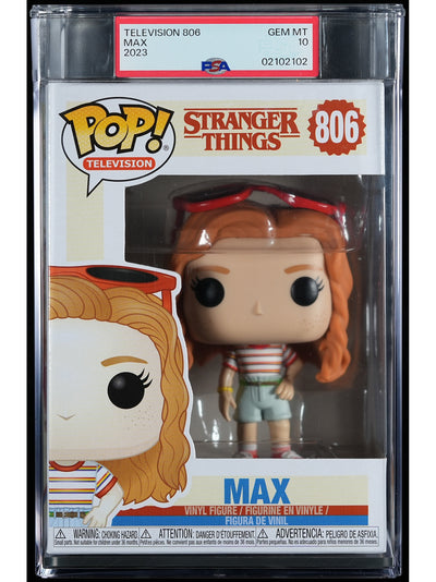 Funko Pop! Stranger Things: Max PSA Graded Vinyl Figure #806 Cert #02102102