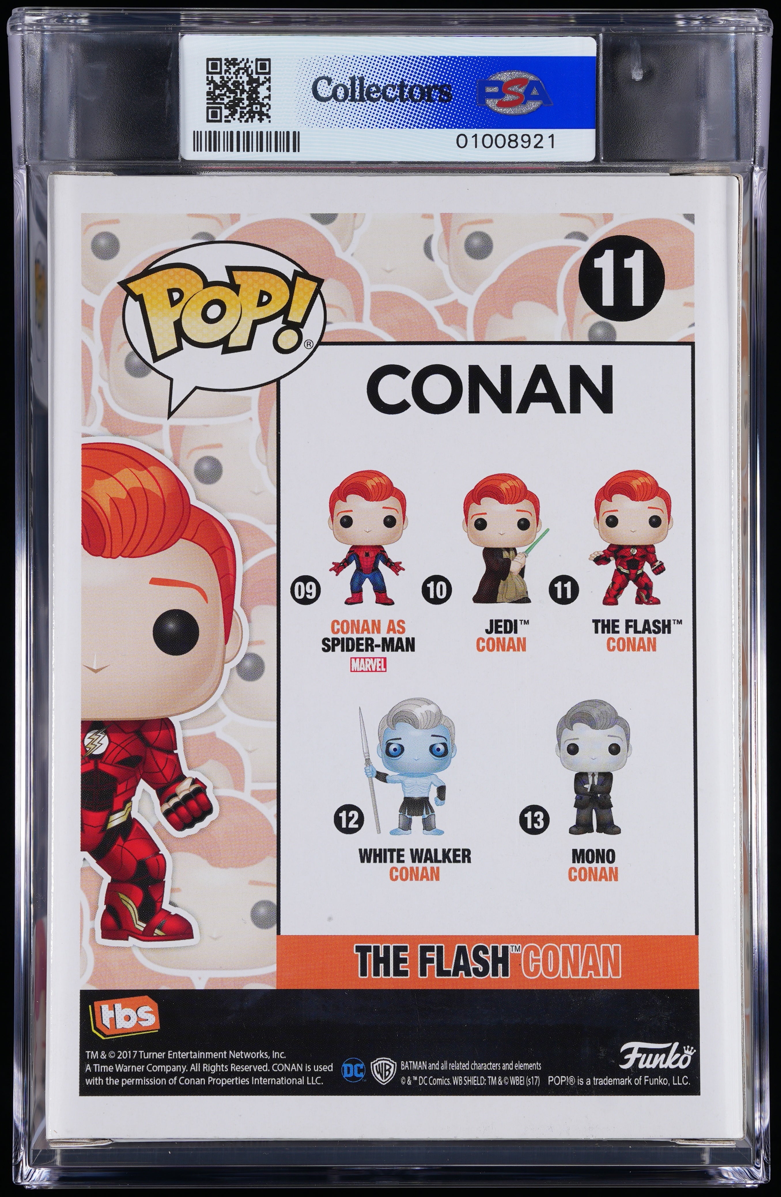 Funko Pop! PSA Graded Conan: The Flash Conan (2017 SDCC) PSA Graded 9 MINT Vinyl Figure #11 Cert #01008921