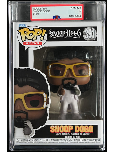Funko Pop! Snoop Dogg: Snoop Dogg PSA Graded Vinyl Figure #391 Cert #01005154