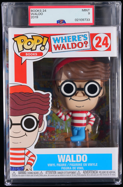 Funko Pop! PSA Graded Where's Waldo: Waldo PSA Graded 9 MINT Vinyl Figure #24 Cert #02109733