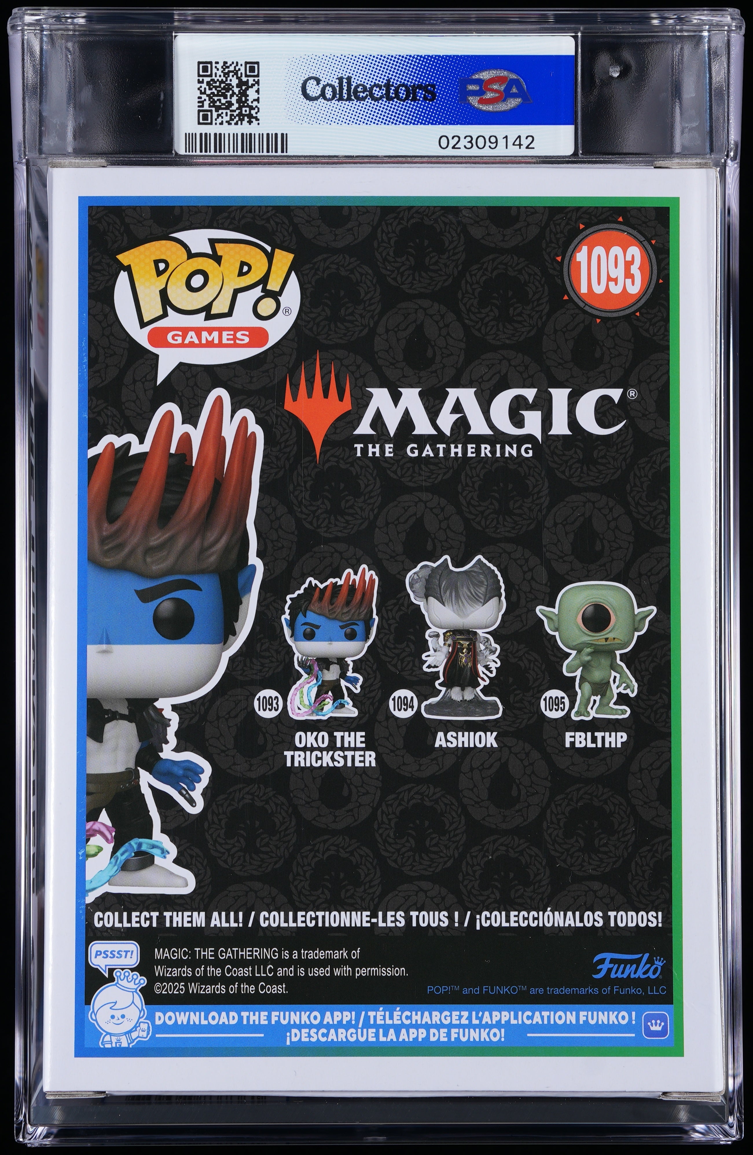 Funko Pop! PSA Graded Magic The Gathering: Oko The Trickster PSA Graded 8.5 NM-MT+ Vinyl Figure #1093 Cert #02309142