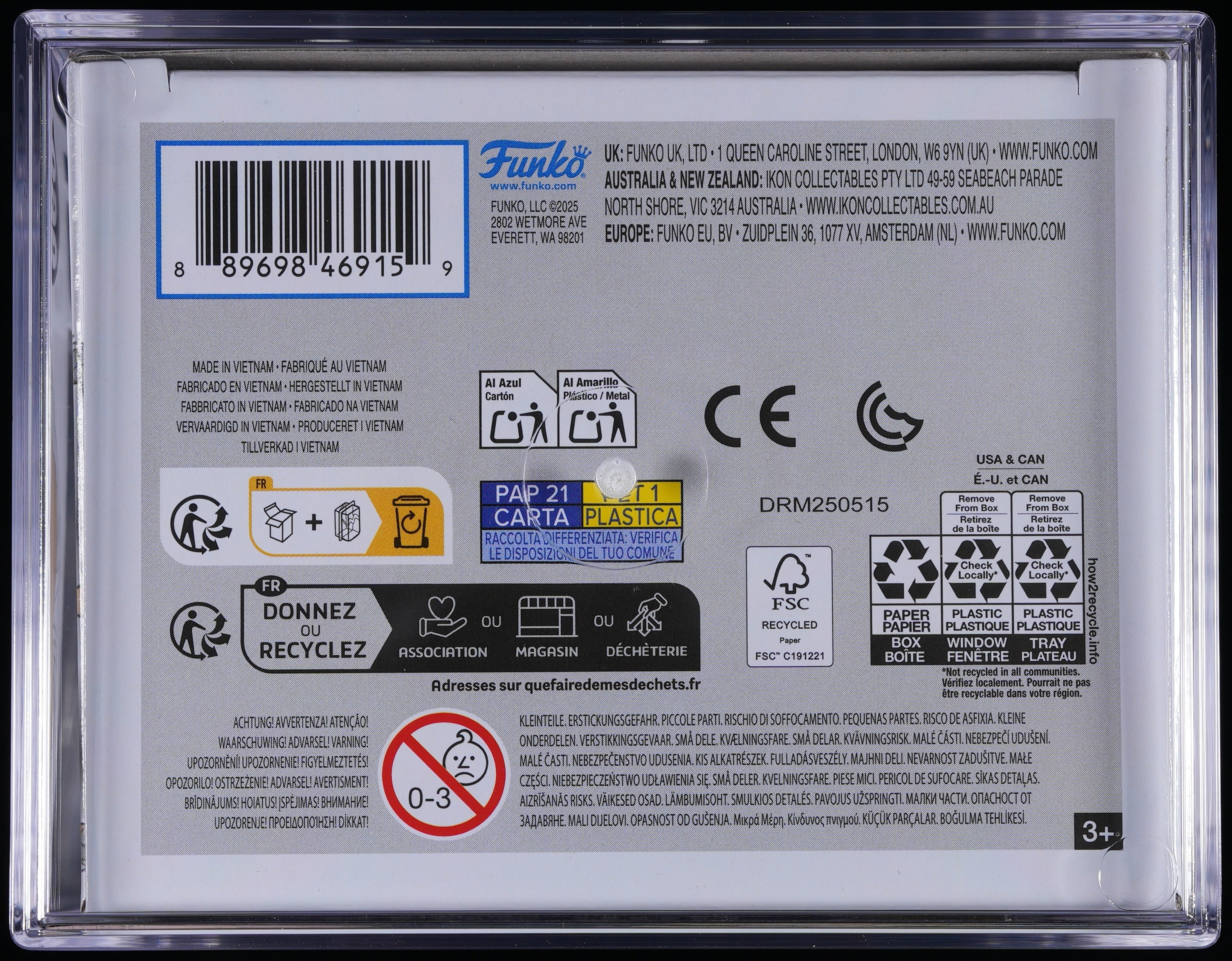 Funko Pop! PSA Graded Back to the Future: Doc 2015 PSA Graded 9 MINT Vinyl Figure #960 Cert #01010013