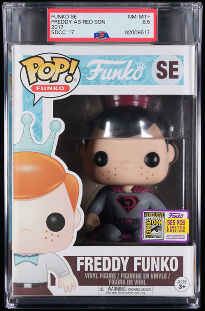 Funko Pop! PSA Graded Superman: Freddy as Red Son PSA Graded 8.5 NM-MT+ Vinyl Figure #SE Cert #02009517