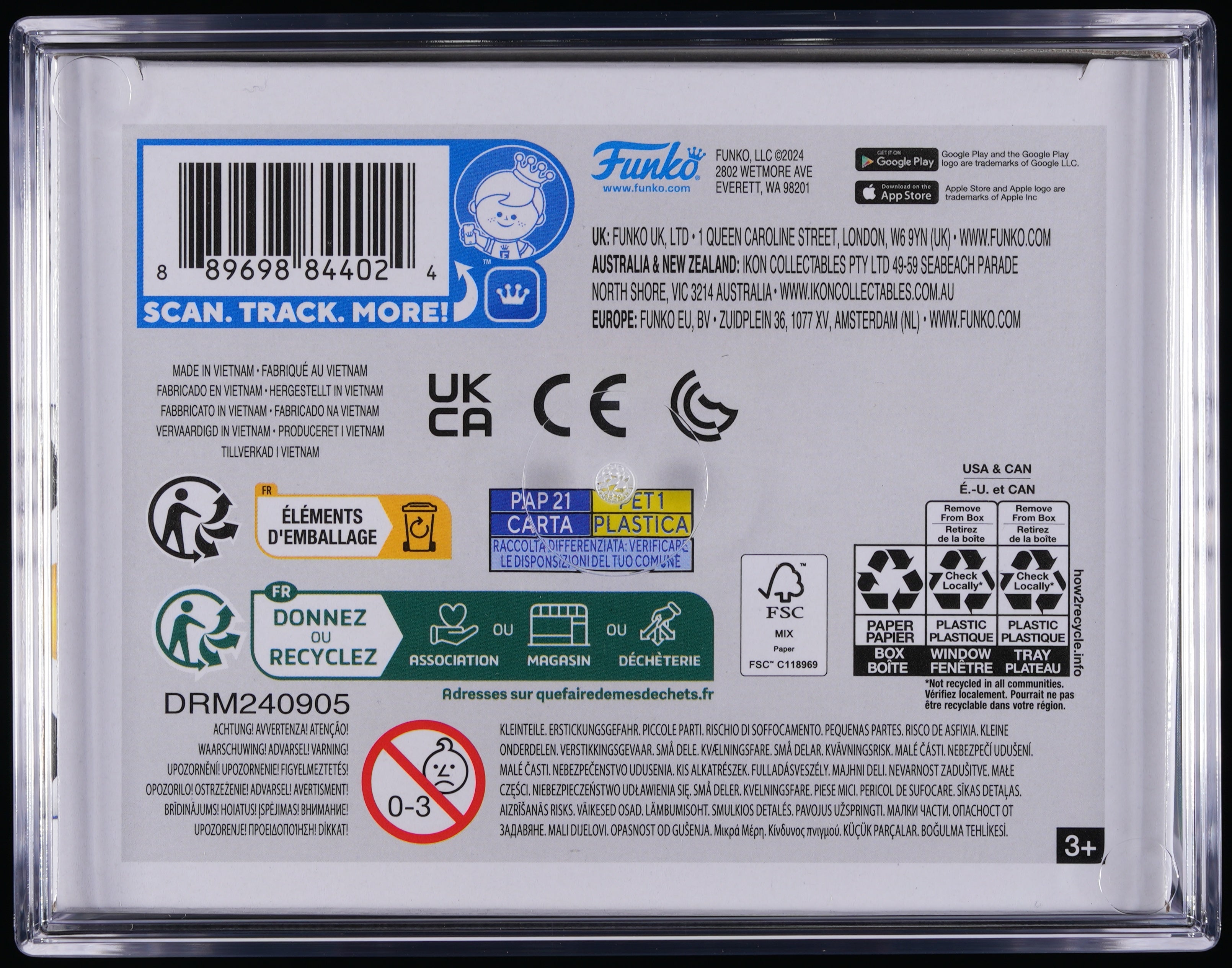 Funko Pop! PSA Graded Pokemon: Piplup PSA Graded 9 MINT Vinyl Figure #865 Cert #02109738