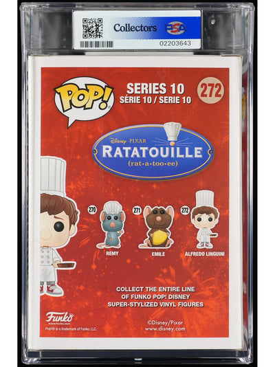Funko Pop! Disney Ratatouille: Alfredo Linguini PSA Graded Vinyl Figure #272 Cert #02203643