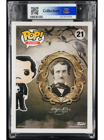 Funko Pop! Edgar Allan Poe: Edgar Allan Poe PSA Graded Vinyl Figure #21 Cert #02303998