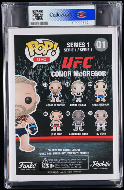 Funko Pop! PSA Graded UFC: Conor McGregor PSA Graded 8.5 NM-MT+ Vinyl Figure #01 Cert #02009512