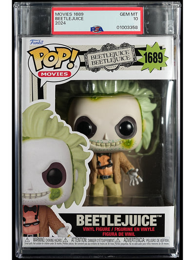 Funko Pop! Beetlejuice: Beetlejuice PSA Graded Vinyl Figure #1689 Cert #01003358