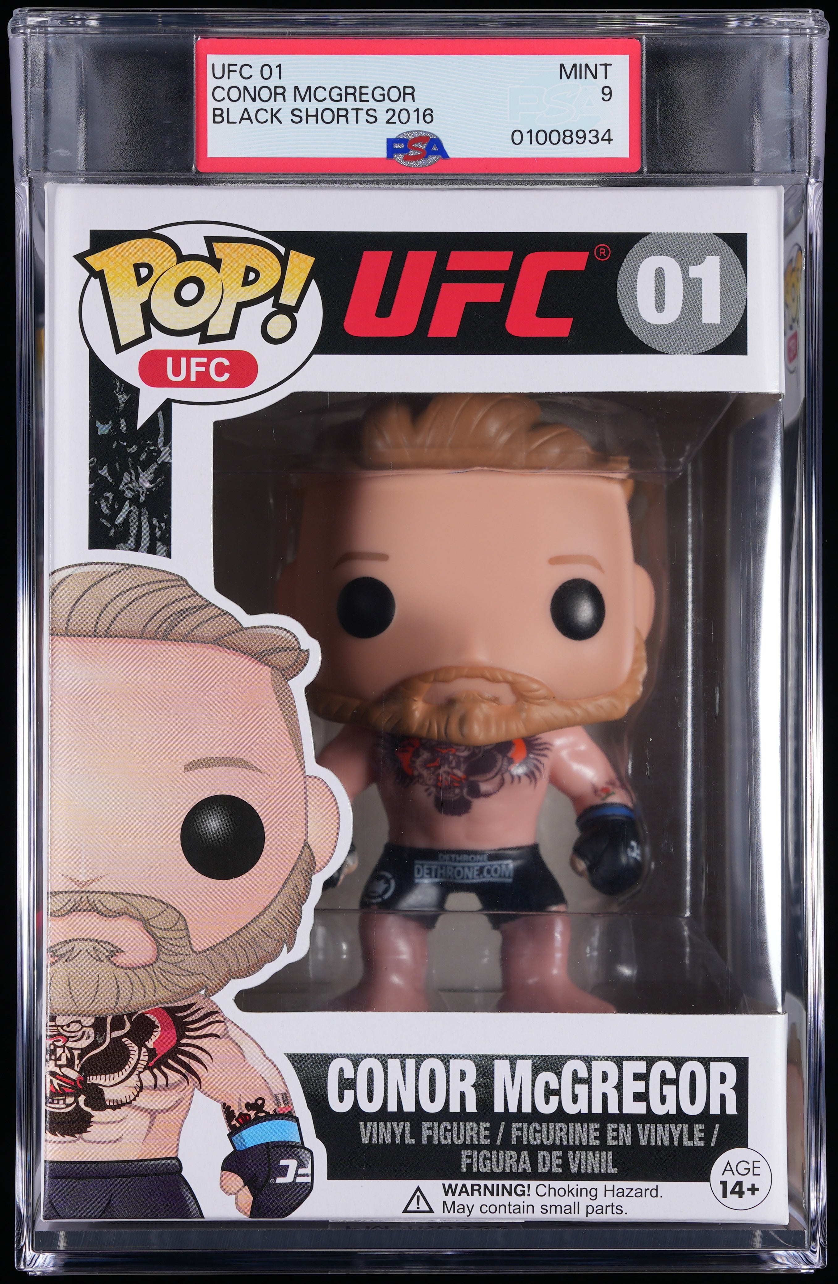 Funko Pop! PSA Graded UFC: Conor McGregor PSA Graded 9 MINT Vinyl Figure #01 Cert #01008934