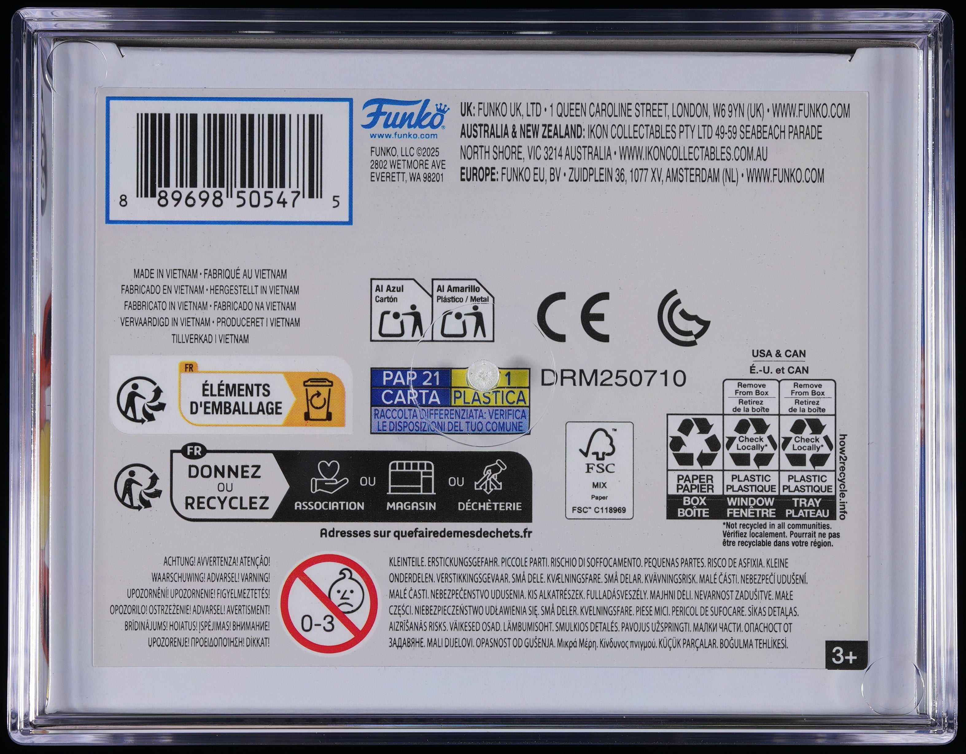 Funko Pop! PSA Graded Pokemon: Flareon PSA Graded 8.5 NM-MT+ Vinyl Figure #629 Cert #01010002