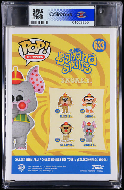 Funko Pop! PSA Graded The Banana Splits: Snorky (2018 Summer Convention) PSA Graded 8.5 NM-MT+ Vinyl Figure #633 Cert #01008920