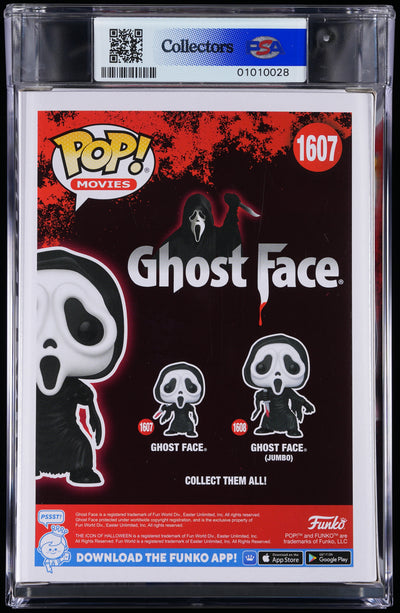 Funko Pop! PSA Graded Scream: Ghost Face PSA Graded 9 MINT Vinyl Figure #1607 Cert #01010028