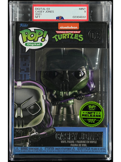 Funko Pop! Teenage Mutant Ninja Turtles: Casey Jones PSA Graded Vinyl Figure #03 Cert #02304832