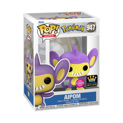 Funko Pop! Pokemon: Aipom Specialty Series Flocked Vinyl Figure #947