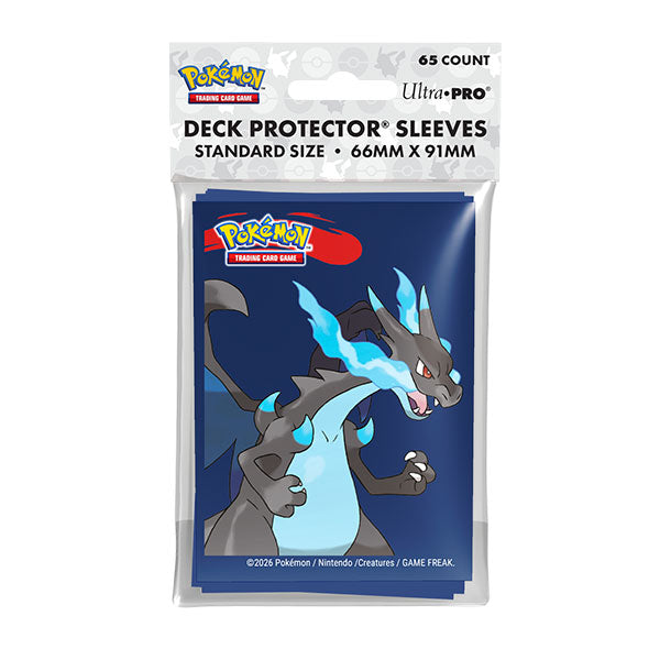 Pokemon TCG: Ultra Pro Card Sleeves - Mega Charizard X (65-Pack)