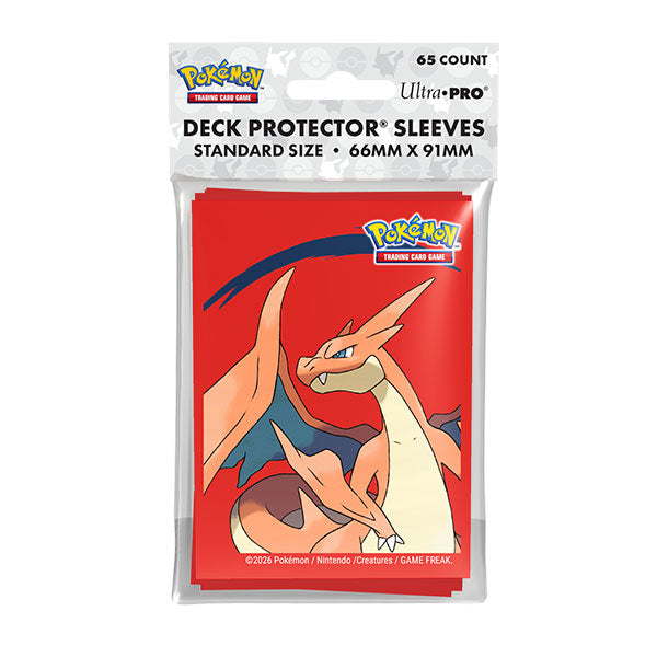 Pokemon TCG: Ultra Pro Card Sleeves - Mega Charizard Y (65-Pack)