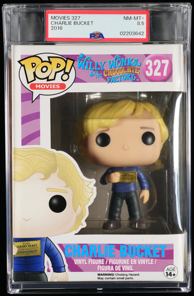 Funko Pop! PSA Graded Willy Wonka & the Chocolate Factory: Charlie Bucket PSA Graded 8.5 NM-MT+ Vinyl Figure #327