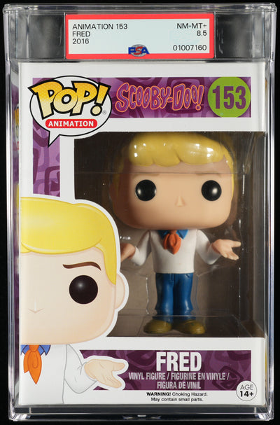 Funko Pop! Scooby-Doo: Fred PSA Graded Vinyl Figure #153 Cert #01007160
