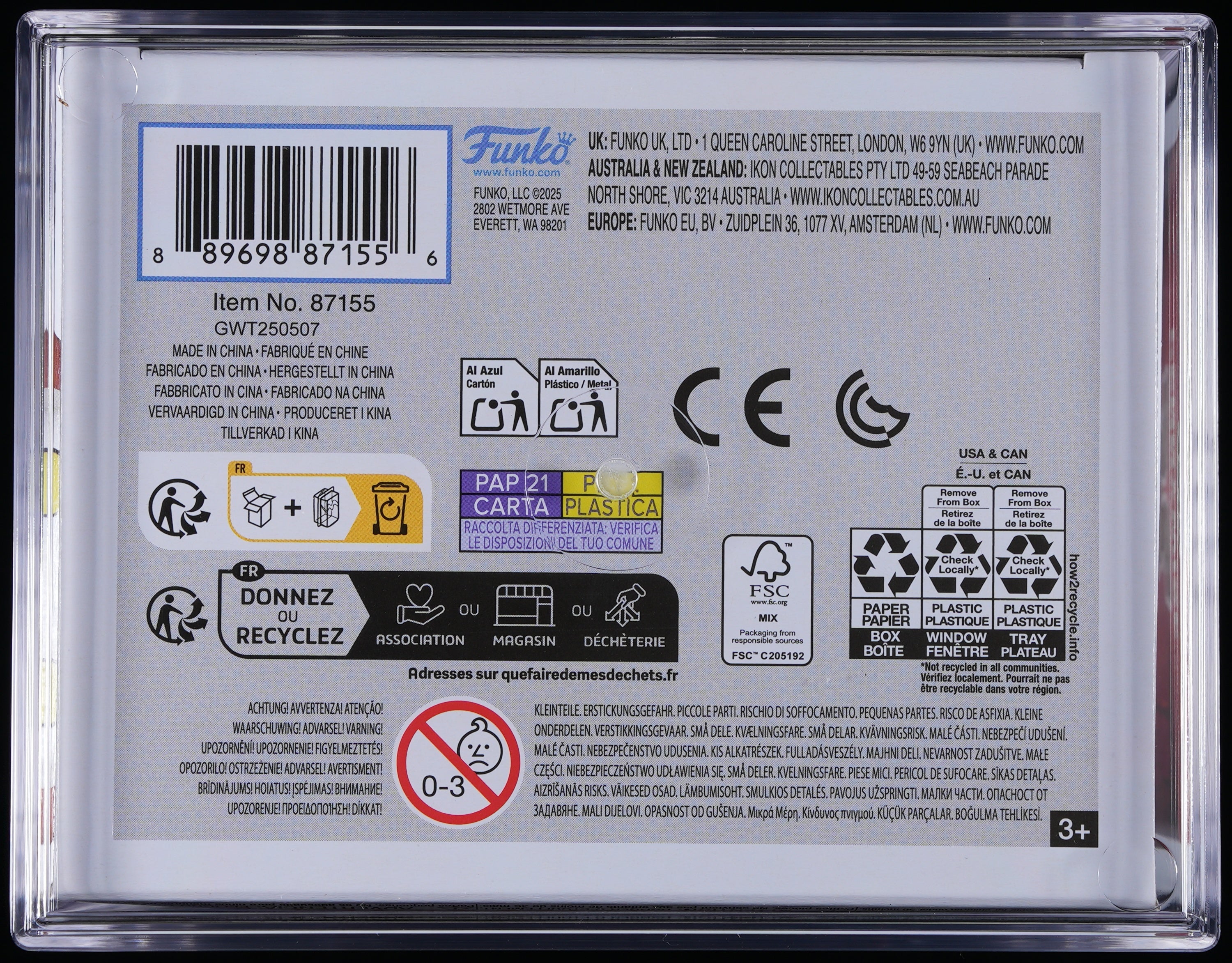Funko Pop! PSA Graded IT Welcome to Derry: Pennywise PSA Graded 9 MINT Vinyl Figure #1748 Cert #02211340