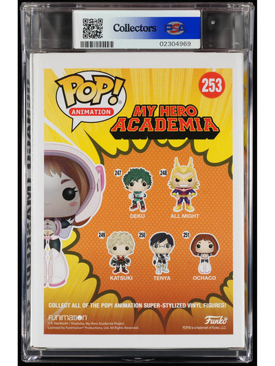 Funko Pop! My Hero Academia: Ochaco (Masked) PSA Graded Vinyl Figure #253 Cert #02304969