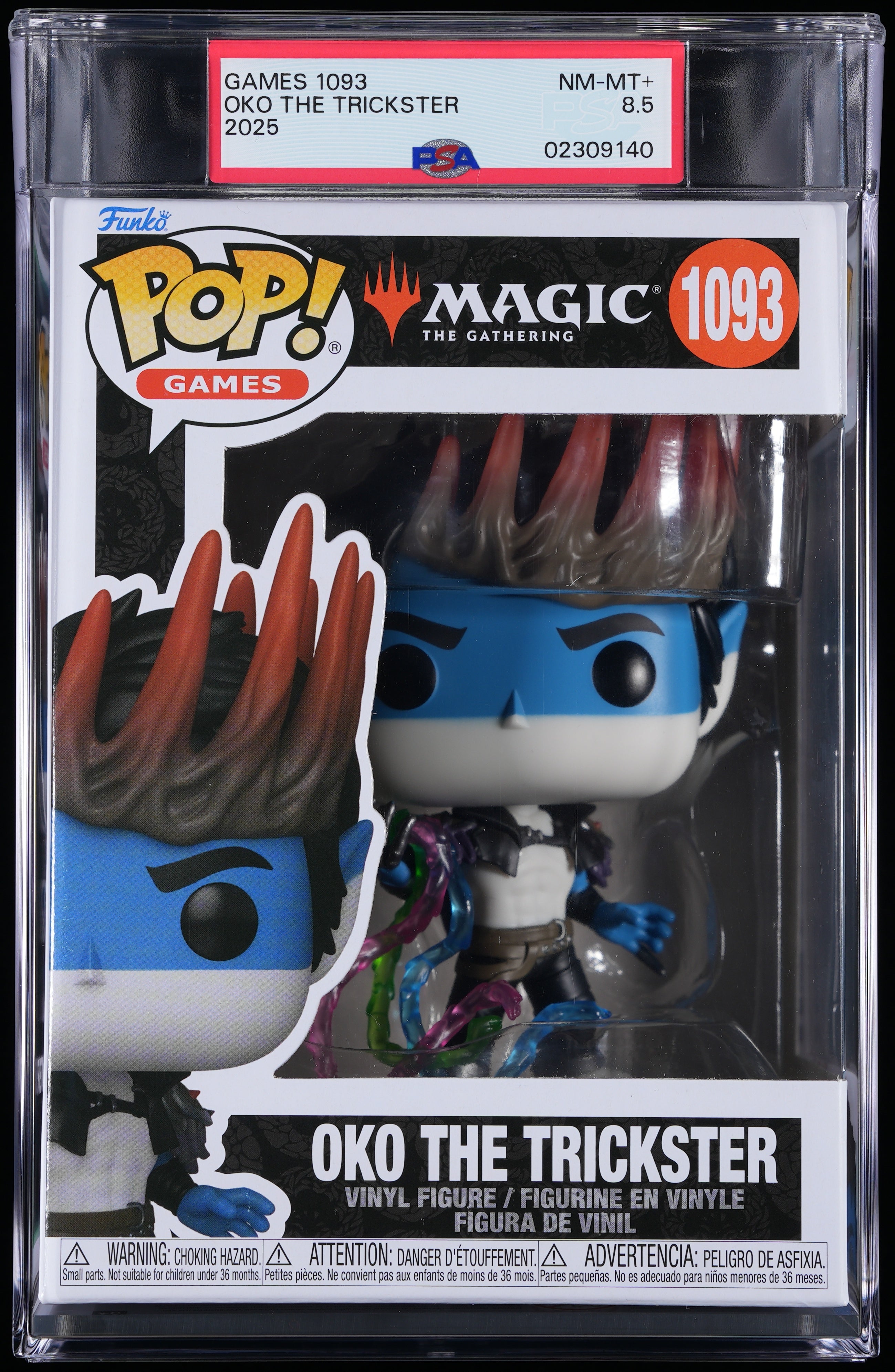 Funko Pop! PSA Graded Magic The Gathering: Oko The Trickster PSA Graded 8.5 NM-MT+ Vinyl Figure #1093 Cert #02309140