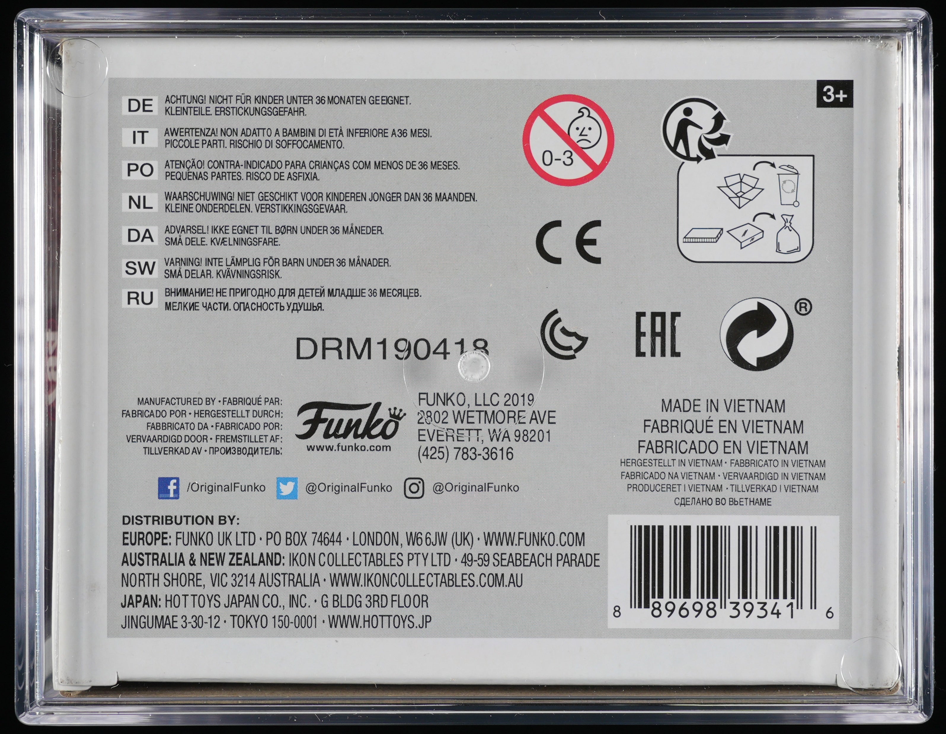 Funko Pop! PSA Graded Cheers: Sam Mayday Malone PSA Graded 8.5 NM-MT+ Vinyl Figure #794