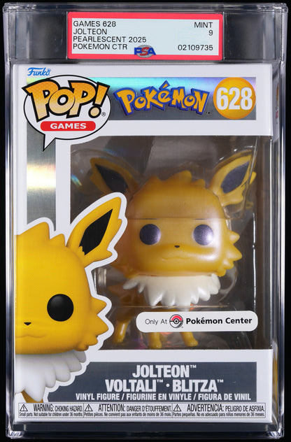 Funko Pop! PSA Graded Pokemon: Jolteon PSA Graded 9 MINT Vinyl Figure #628 Cert #02109735