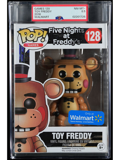 Funko Pop! Five Nights at Freddy's: Toy Freddy PSA Graded Vinyl Figure #128 Cert #02201725