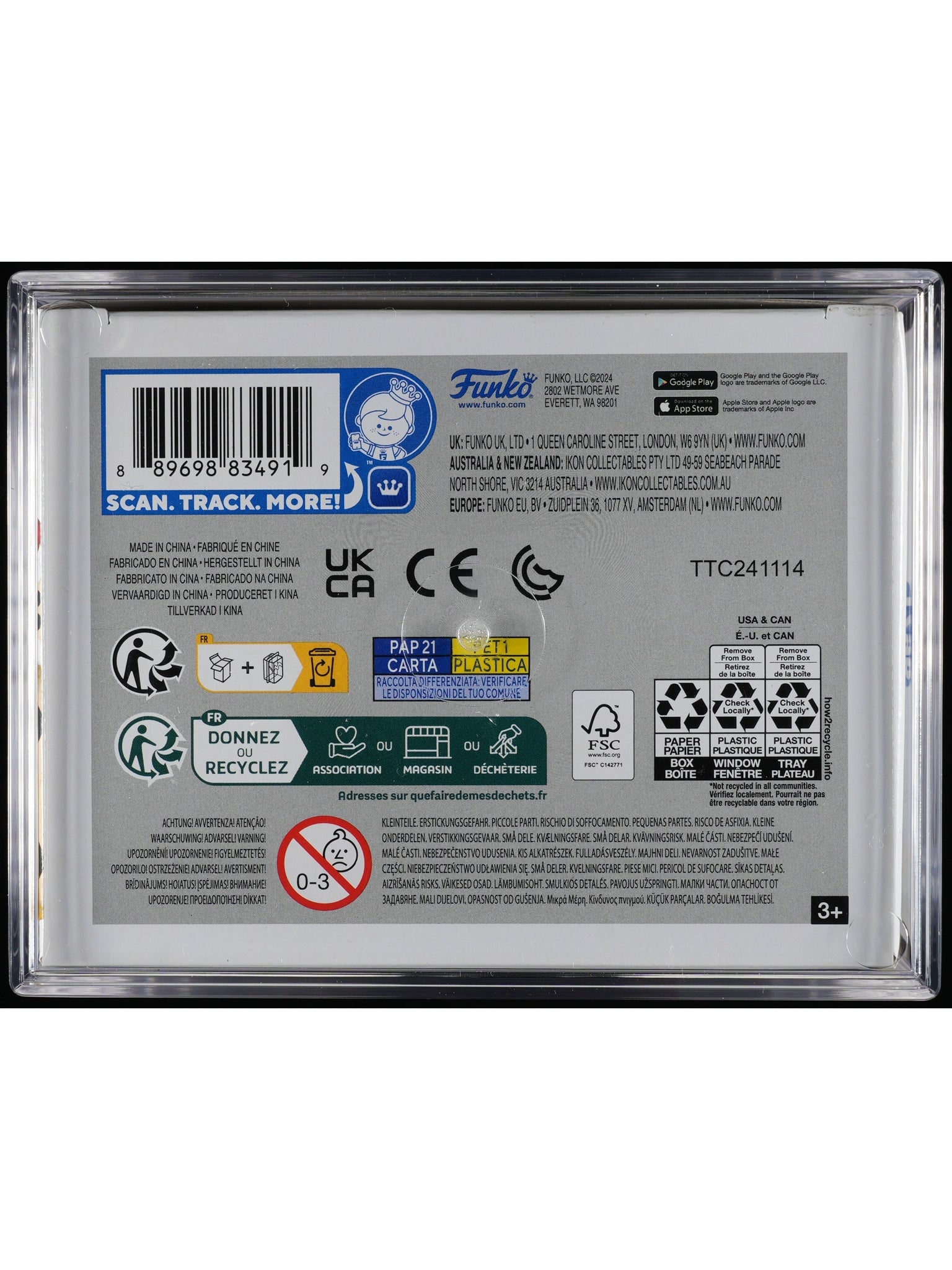 Funko Pop! Rainbow Brite: Rainbow Brite & Sprite PSA Graded Vinyl Figure #1796 Cert #02205266