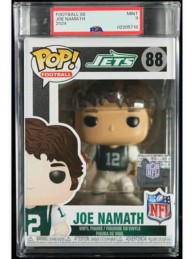 Funko Pop! NFL New York Jets: Joe Namath PSA Graded Vinyl Figure #88 Cert #02205718