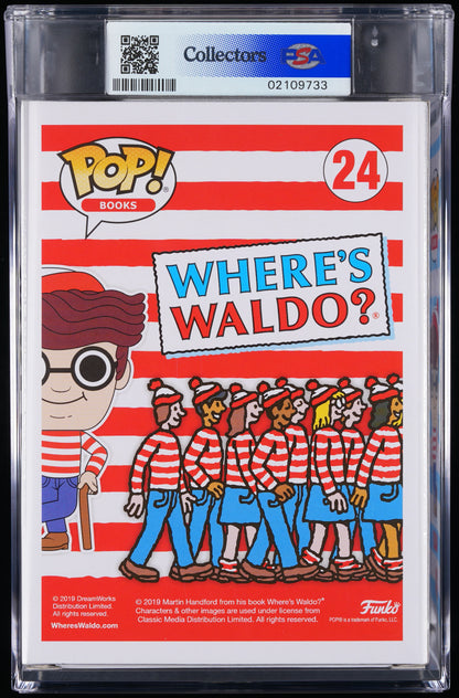 Funko Pop! PSA Graded Where's Waldo: Waldo PSA Graded 9 MINT Vinyl Figure #24 Cert #02109733