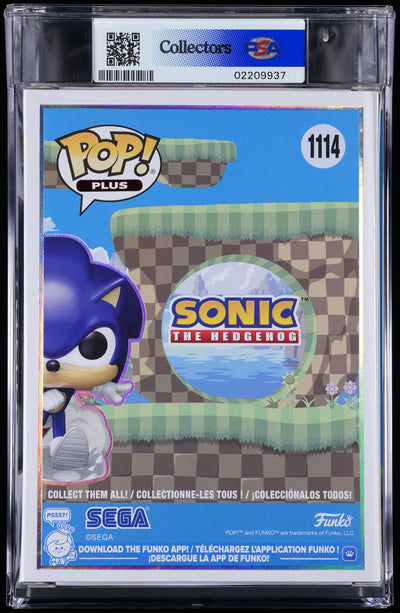 Funko Pop! PSA Graded Sonic the Hedgehog: Sonic PSA Graded 9 MINT Vinyl Figure #1114 Cert #02209937