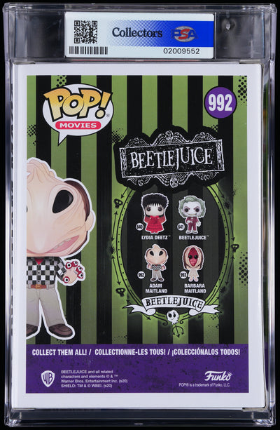 Funko Pop! PSA Graded Beetlejuice: Adam Maitland PSA Graded 9 MINT Vinyl Figure #992 Cert #02009552