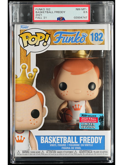 Funko Pop! Funko: Basketball Freddy PSA Graded Vinyl Figure #182 Cert #02004747