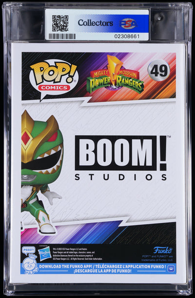 Funko Pop! PSA Graded Mighty Morphin Power Rangers: Green Ranger (EE) PSA Graded 9 MINT Vinyl Figure #49 Cert #02308661