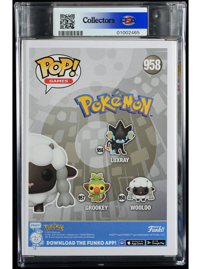 Funko Pop! Pokemon: WooLoo PSA Graded Vinyl Figure #958 Cert #01002465