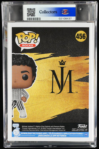 Funko Pop! PSA Graded Michael Jackson: Michael Jackson PSA Graded 10 GEM MINT Vinyl Figure #456