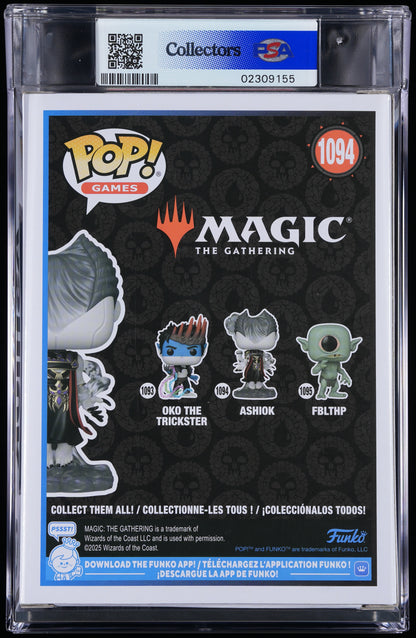 Funko Pop! PSA Graded Magic The Gathering: Ashiok PSA Graded 10 GEM MINT Vinyl Figure #1094 Cert #02309155