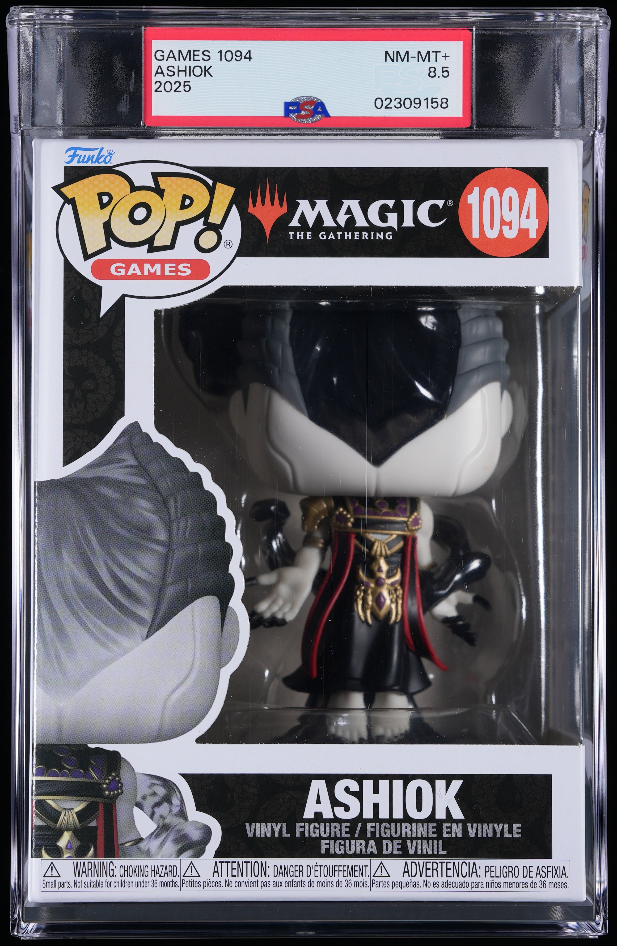 Funko Pop! PSA Graded Magic The Gathering: Ashiok PSA Graded 8.5 NM-MT+ Vinyl Figure #1094 Cert #02309158