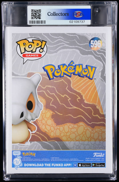 Funko Pop! PSA Graded Pokemon: Cubone PSA Graded 9 MINT Vinyl Figure #596 Cert #02109737