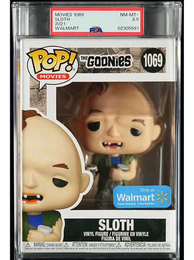 Funko Pop! The Goonies: Sloth PSA Graded Vinyl Figure #1069 Cert #02305591